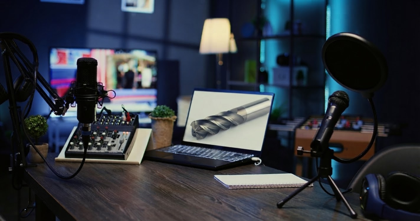 In-house podcast and video studio